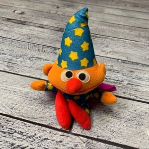 Vintage Ernie Tyco Plush Sesame Street Wizard With Cape